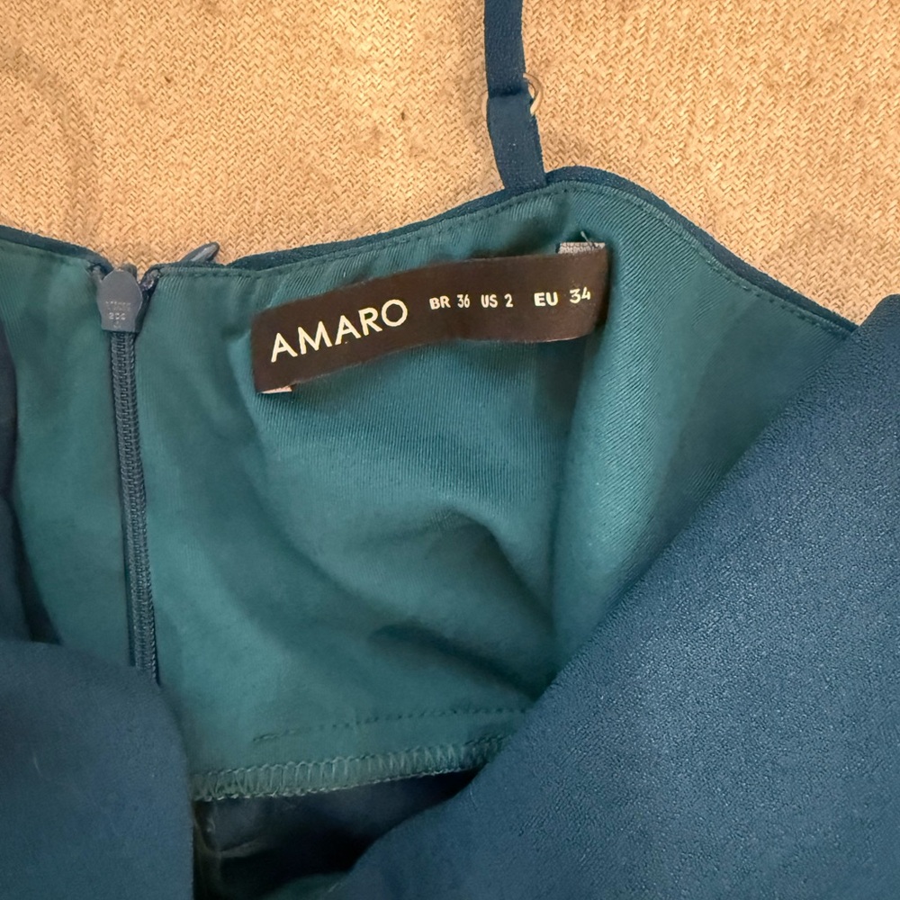 Amaro, size 2, Blue Mini Romper